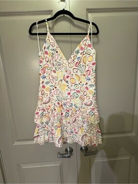 Bloomingdale’s AQUA White Fruit Mini Dress